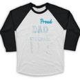 Proud DAD Of A 5th Grade Graduate 2024 Elementary Graduation Baseball Raglan Shirt