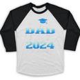 Proud Dad Of 5th Grade Graduate 2024 Elementary Graduation Baseball Raglan Shirt