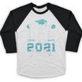 Proud Dad Of a Class Of 2021 Senior Graduate Graduation Baseball Raglan Shirt