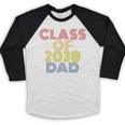 Proud Dad Of A Class Of 2038 Graduate Senior Graduation Baseball Raglan Shirt