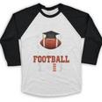 Proud Dad Of a Football Senior 2026 Graduation Baseball Raglan Shirt