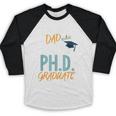 Proud Dad PhD Doctoral Graduation Doctorate Degree EdD PsyD Baseball Raglan Shirt
