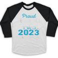Proud Godbrother Of Two 2023 Graduate Class 2023 Graduation Baseball Raglan Shirt