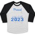 Proud Gram Of 2023 College Graduate Family 23 Graduation Baseball Raglan Shirt