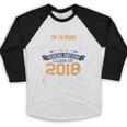 Proud Grandma Of A 2018 Graduate Shirt Graduation Grad Class Baseball Raglan Shirt