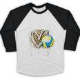 Proud Grandma Of A 2026 Senior Volleyball Graduation Leopard Baseball Raglan Shirt