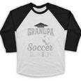 Proud Grandpa Of a Soccer Senior Class Of 2026 Graduation Baseball Raglan Shirt