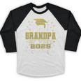 Proud Grandpa Of Two 2025 Graduates Graduation Family Baseball Raglan Shirt