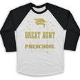 Proud Great Aunt Of Preschool Graduate 2025 Graduation Baseball Raglan Shirt