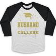 Proud Husband Of 2024 College Graduate Family 24 Graduation Baseball Raglan Shirt