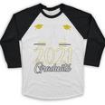Proud Mama Of A 2021 Graduate Graduation Clothes MBA PhD Baseball Raglan Shirt