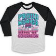 Proud Member Of The Dial Up Club Tech Nostalgia Top Baseball Raglan Shirt