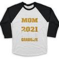 Proud Mom Of A 2021 College Graduate Senior Graduation Baseball Raglan Shirt