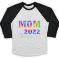 Proud Mom Of a 2022 Graduate Matching Tie Dye Graduation Baseball Raglan Shirt