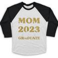Proud Mom Of A 2023 1st Grade Graduate Shirt Fun Graduation Baseball Raglan Shirt
