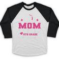 Proud Mom Of 2024 5th Grade Graduate Mother Graduation Baseball Raglan Shirt