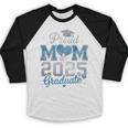 Proud Mom Of a 2025 Graduate For Class Of 2025 Graduation Baseball Raglan Shirt