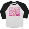 Proud Mom Of a 2025 Graduate Class Senior Graduation Mother Baseball Raglan Shirt