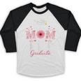 Proud Mom Of a 2025 Graduate Senior Mom Family Graduation Baseball Raglan Shirt