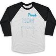 Proud MOM Of A 8th Grade Graduate 2025 Elementary Graduation Baseball Raglan Shirt