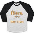 Proud Mom Of An Awesome Rad Tech Graduation Matching Family Baseball Raglan Shirt