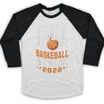 Proud Mom Of Basketball Senior 2026 Graduation Baseball Raglan Shirt