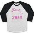 Proud Mom Of A Class 2018 GraduateShirt Graduation Baseball Raglan Shirt