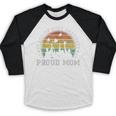 Proud Mom Of a Class Of 2021 Graduate Senior 21 Graduation Baseball Raglan Shirt