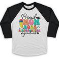 Proud Mom Class Of 2025 Kindergarten Graduate Graduation Baseball Raglan Shirt