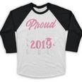 Proud Mom Of The Graduate Senior Class 2019 Graduation Party Baseball Raglan Shirt