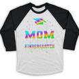 Proud Mom Of Kindergarten Graduate 2025 Graduation Mom Baseball Raglan Shirt