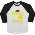 Proud Mom Of a Softball Senior Class Of 2025 Graduation Baseball Raglan Shirt