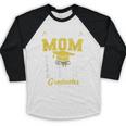 Proud Mom Of Two Class Of 2025 Graduates Twins Graduation Baseball Raglan Shirt