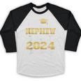 Proud Nephew Of 5th Grade Graduate 2024 Family Graduation Baseball Raglan Shirt