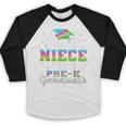 Proud Niece Of PreK School Graduate 2024 Graduation Niece Baseball Raglan Shirt