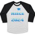 Proud Niece Of Two 2024 Graduate Class 2024 Graduation Baseball Raglan Shirt