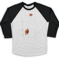 Proud Papa Of A 2026 Senior Football Graduation Dad Baseball Raglan Shirt