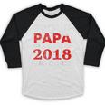 Proud Papa Of A Class Of 2018 Graduate Shirt Graduation Baseball Raglan Shirt