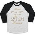 Proud Pawpaw Of A 2026 Senior Graduate Graduation Baseball Raglan Shirt