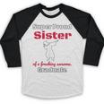 Proud Sister Of 2018 Graduate Dabbing Graduation Baseball Raglan Shirt