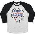 Proud Sister Queen Graduation Shirt African American Baseball Raglan Shirt