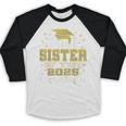 Proud Sister Of Two 2025 Graduates Graduation Family Baseball Raglan Shirt