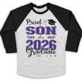 Proud Son Of a Class Of 2026 Graduate For Graduation Baseball Raglan Shirt