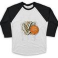Proud Stepdad Of A 2026 Senior Basketball Graduation Leopard Baseball Raglan Shirt