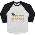 Proud Stepdad Class Of 2021 Graduate Senior 21 Graduation Baseball Raglan Shirt