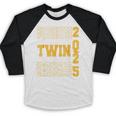 Proud Twin Of a 2025 Graduate Grad Prom Graduation Squad 25 Baseball Raglan Shirt