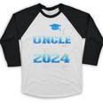 Proud Uncle Of Two 2024 Graduate Class 2024 Graduation Baseball Raglan Shirt