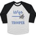 Proud Wife Of a State Trooper Police Officer Graduation Baseball Raglan Shirt
