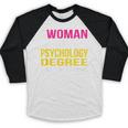 Psychology Degree Major Graduation 2024 Psychologist PsyD Baseball Raglan Shirt