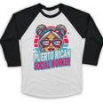 Puerto Rican Latina Social Worker MSW Masters Graduation Baseball Raglan Shirt